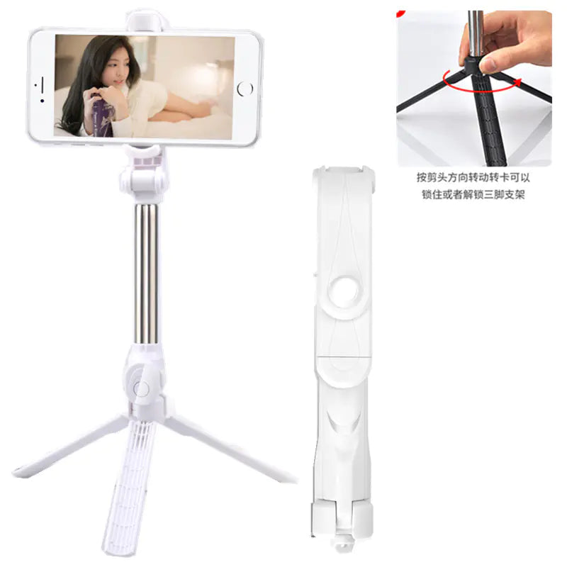 XT02SP Wireless Bluetooth Selfie Stick Tripod Stand